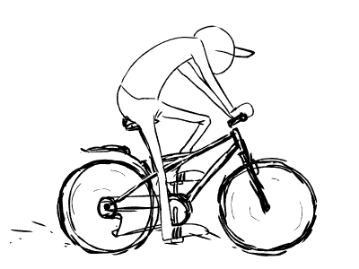 I’m cycling дословно переводится как Я есть катящийся.